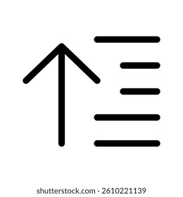 Sort Icon Vector Symbol Design Illustration