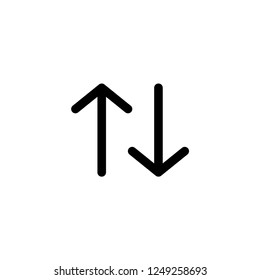 Sort Icon Vector Template. 
UI Sign and Symbol in Line Art Style. 
EPS 10.