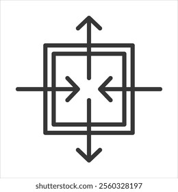 Sort Outline Icon Vector Illustration