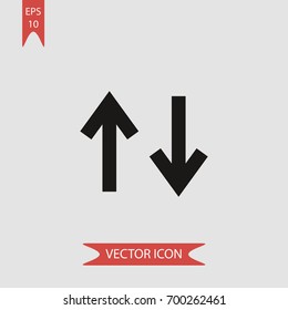 Sort vector icon illustration symbol