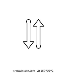 Sort vector line icon icons design