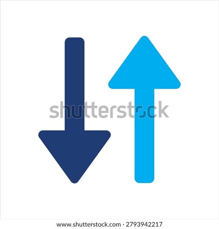 Sortation symbol icon. Usable for: user interface, sorting, organize, filter, arrange, data management, mobile app, web application. Vector illustration