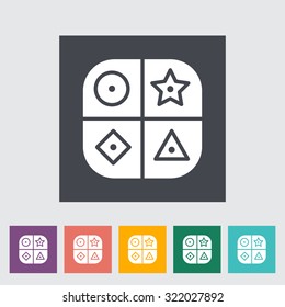 Sorter educational toy icon. Flat vector related icon for web and mobile applications. It can be used as - logo, pictogram, icon, infographic element. Vector Illustration.