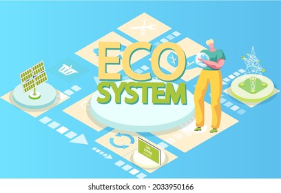 Sorting garbage, caring for earth and saving planet. Environmental protection, preservation of clean nature and waste disposal. Using of eco friendly or sustainable technologies in people's lives