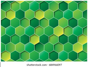 Sorting hexagon abstract background
