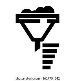 sorting icon isolated sign symbol vector illustration - high quality black style vector icons
