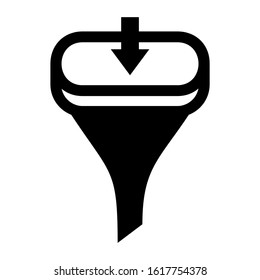 sorting icon isolated sign symbol vector illustration - high quality black style vector icons
