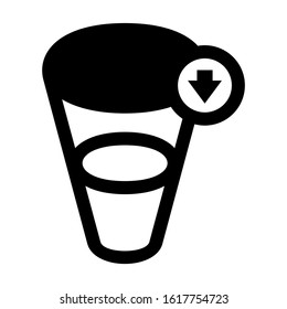 sorting icon isolated sign symbol vector illustration - high quality black style vector icons
