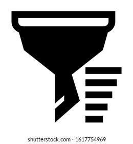 sorting icon isolated sign symbol vector illustration - high quality black style vector icons
