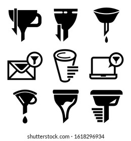 sorting icon isolated sign symbol vector illustration - Collection of high quality black style vector icons
