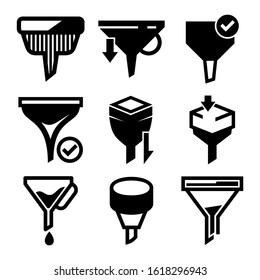 sorting icon isolated sign symbol vector illustration - Collection of high quality black style vector icons
