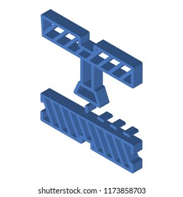 Sorting isometric left top view 3D icon