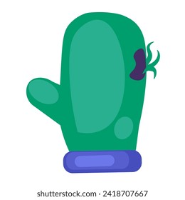 Sortieren alter unerwünschter Kleider. Alte heilige Wolle hat geschlagen. Gebrauchsfertige Gegenstände und zu beseitigende Stoffe. Recycling von Textilerzeugnissen. Einfache Cartoons, flach, Vektorsymbol einzeln auf weißem Hintergrund