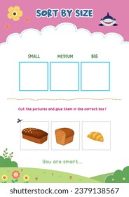 Sorting pictures according to size