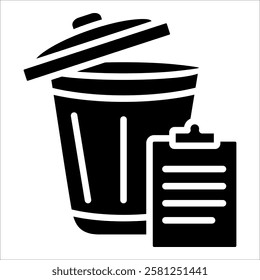 Sorting Waste Icon Element For Design