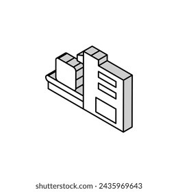 sorting waste machine isometric icon vector. sorting waste machine sign. isolated symbol illustration