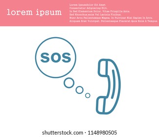 SOS call icon