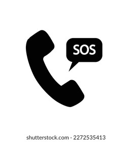 SOS Call Service Icon. Vektorgrafik