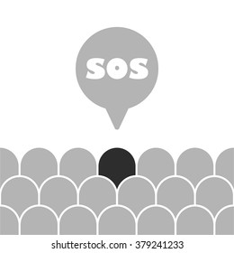 SOS Message bubble