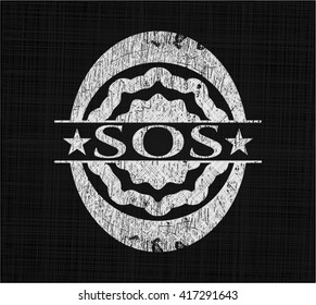 SOS on blackboard