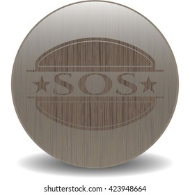 SOS realistic wood emblem