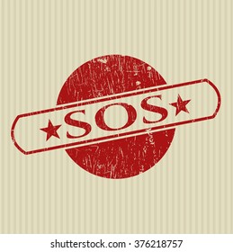 SOS mit Gummidichtung Textur