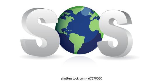 SOS - Save the Earth.