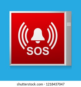 Sos sign vector illustration.