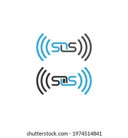 SOS symbol icon design concept vector template illustration