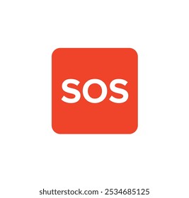 Símbolo SOS mayday ajuda emoji vetor