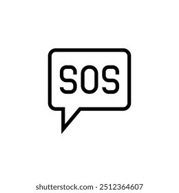 SOS text bubble Icons Emergency Sign and Saving People sign Looking for Help