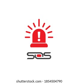 Designvorlage für SOS-Vektorsymbol