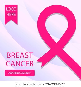 Sosial Media Template, Breast Cancer Awareness Month