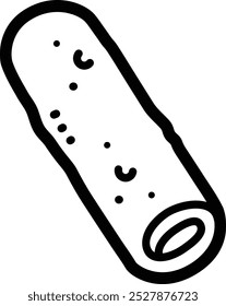 Sosis solo doodle vector icon and illustration