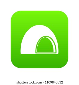 Souffle icon digital green for any design isolated on white vector illustration