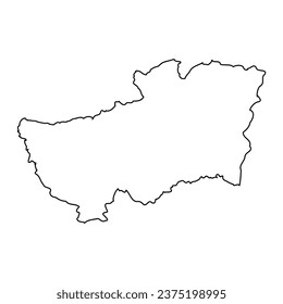 Souk Ahras province map, administrative division of Algeria.