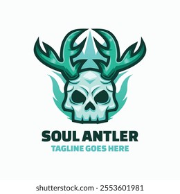 Soul Antler Simple Mascot Logo