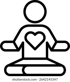 Soul Icon Outline Vector Illustration