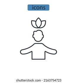 Soul icons  symbol vector elements for infographic web
