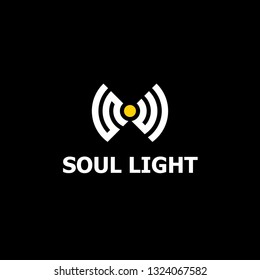 Soul light modern logo concept
