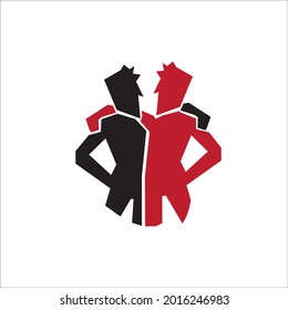 soul mate logo designs for friendship symbol and care