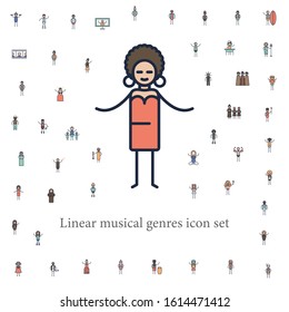 soul musician icon. musical genres icons universal set for web and mobile