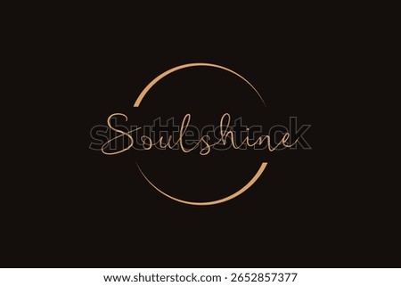 Soul shine logo design vector template.