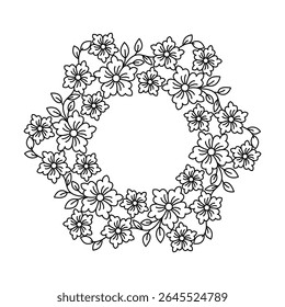 Soulful flor órbita mandala coloração página do livro