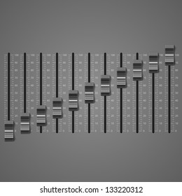 Premium Vector  Slider sound mixer