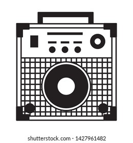 sound amplifier festival music on white background vector illustration