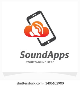 Sound Application Logo Design Template