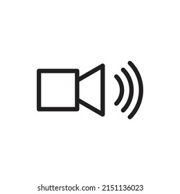 sound audio icon vector for website symbol presentation