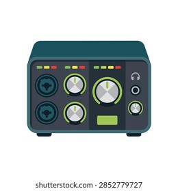 sound audio interface studio recording soundcard xlr inputs gain dials headphone monitor knob hardware