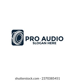 Sound Audio Logo Design template